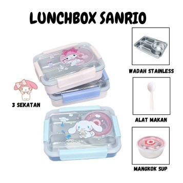 Kotak Makan Anak Stainless Karakter Sanrio