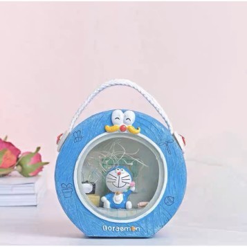 Lampu Hias Dinding Karakater Doraemon Bulat